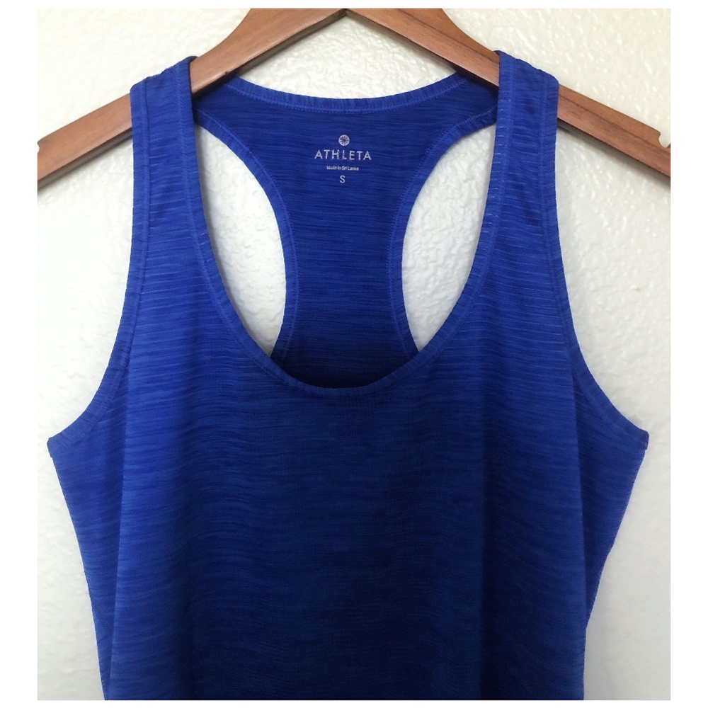 Athleta Blue Racerback Lightweight Tank Top - Picture 2 of 5